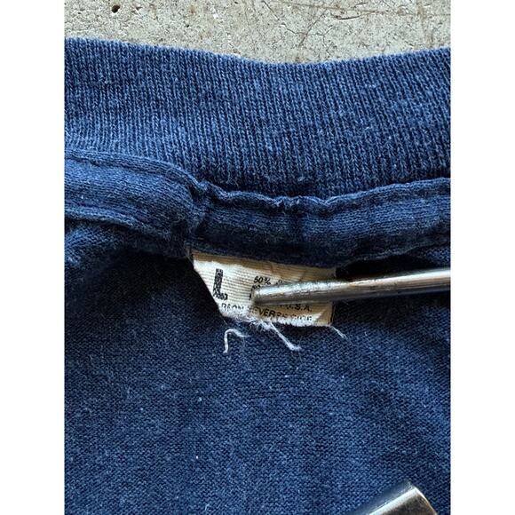 VTG 1987 Texxas Jam Dark Gray Concert Tee Size Small Aerosmith, Boston, Poison - Picture 3 of 5